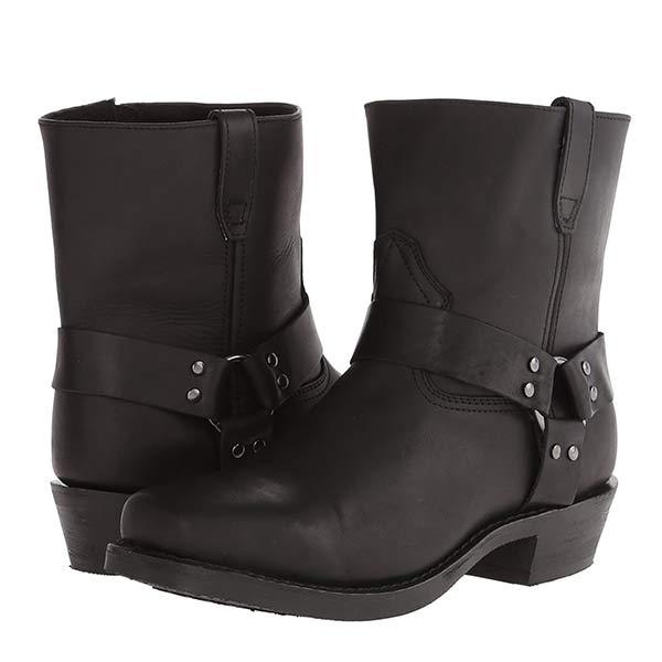Men's rivet Western cowboy boots