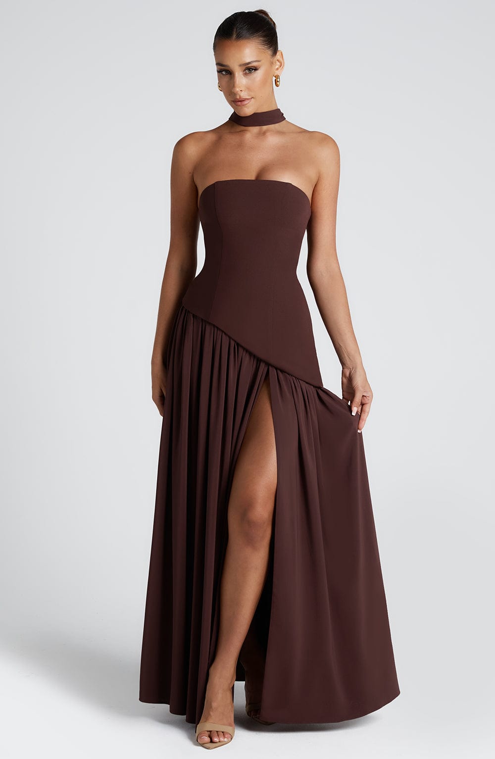 Kalinda - Crimson Allure Dress