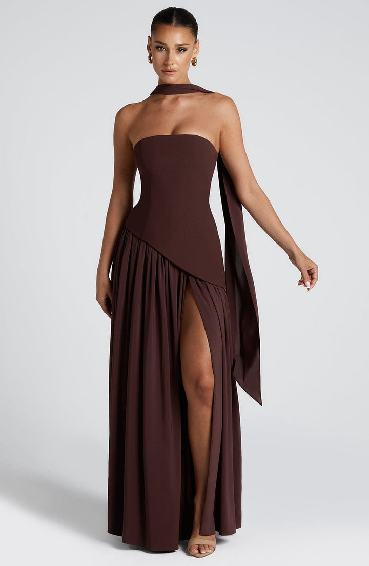 Kalinda - Crimson Allure Dress