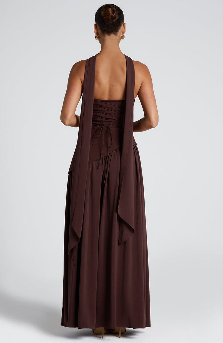 Kalinda - Crimson Allure Dress