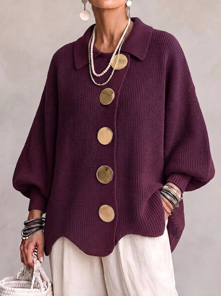 Marlowe | Women's Oversized Cardigan with Lantern Sleeves