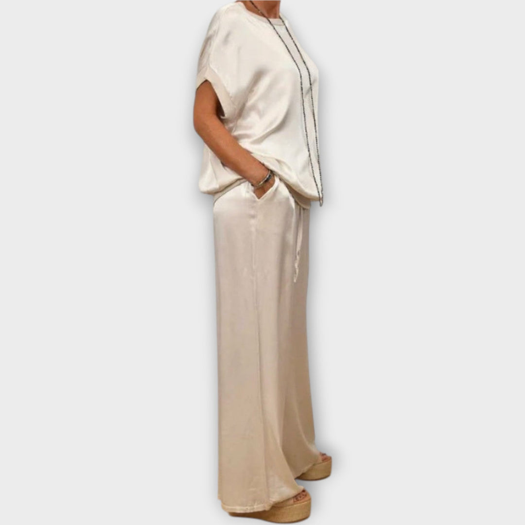 Luxe Satin Two-Piece Set