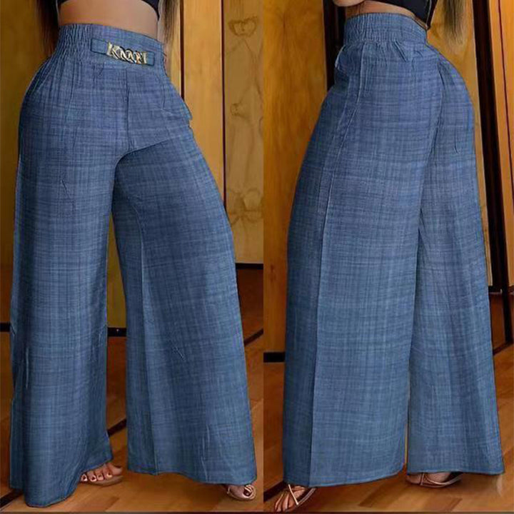 ⏳Time-Limited Special⏰Women's High-Waist Wide-Leg Trousers with Belt Accent