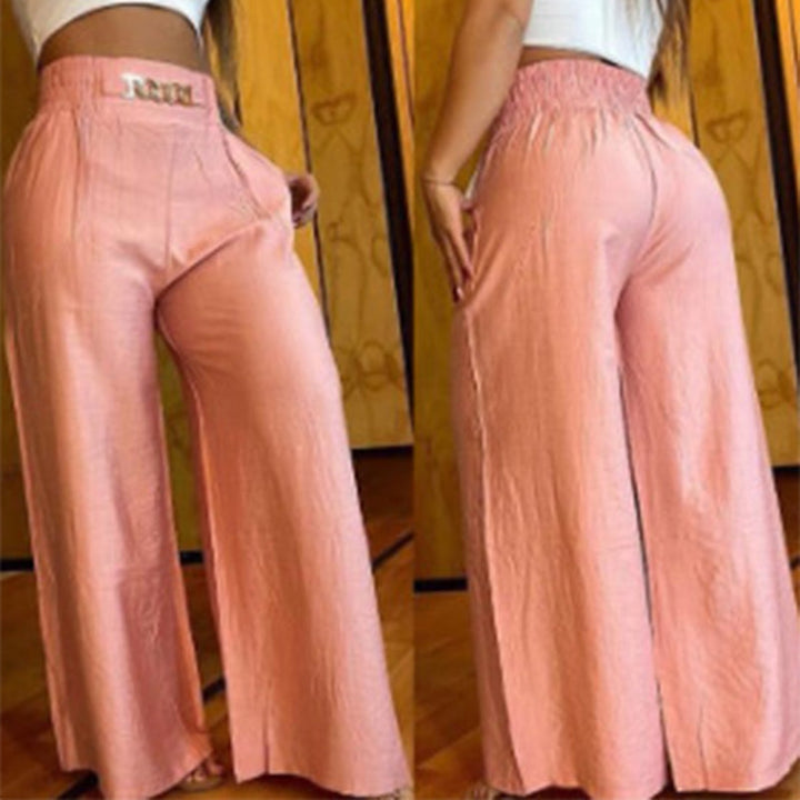 ⏳Time-Limited Special⏰Women's High-Waist Wide-Leg Trousers with Belt Accent