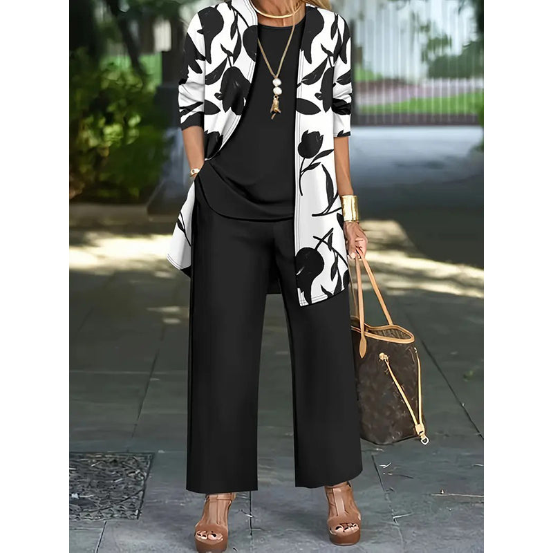 Women's Soft-Touch 3-Piece Floral Set
