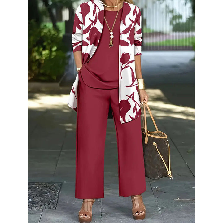 Women's Soft-Touch 3-Piece Floral Set