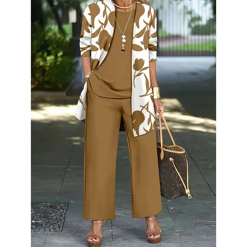 Women's Soft-Touch 3-Piece Floral Set