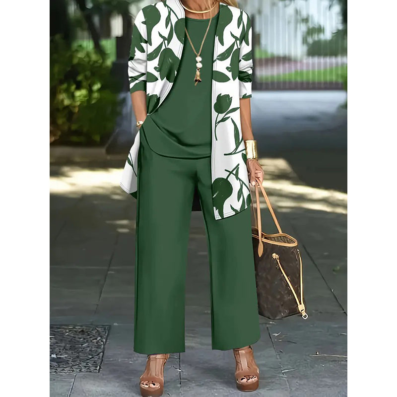 Women's Soft-Touch 3-Piece Floral Set