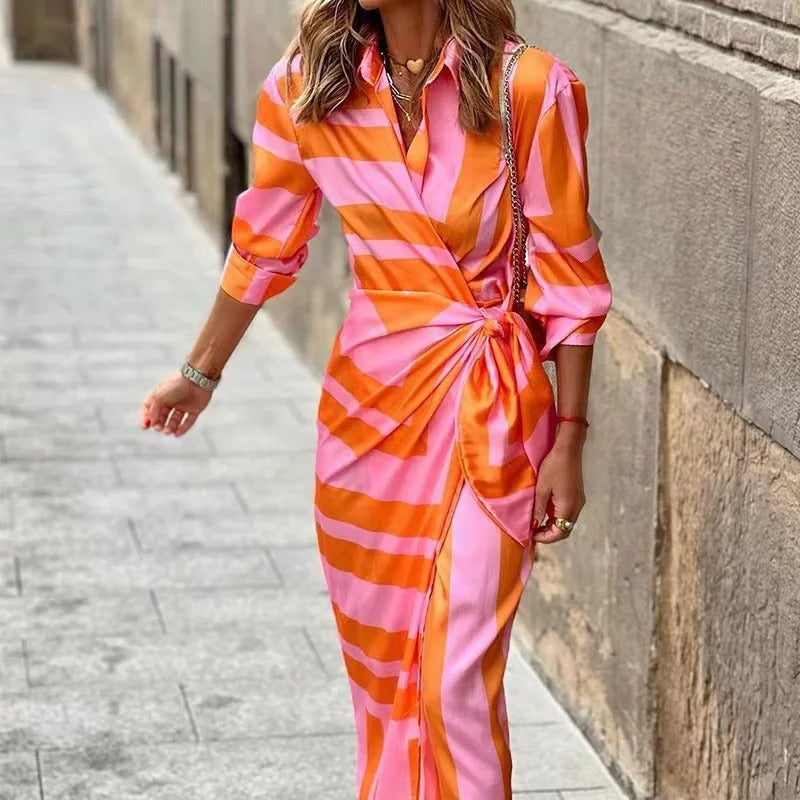 Vera - Printed Mid Length Dress