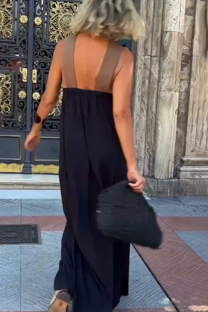 Valerie | Cross Halter Neck Sleeveless Dress